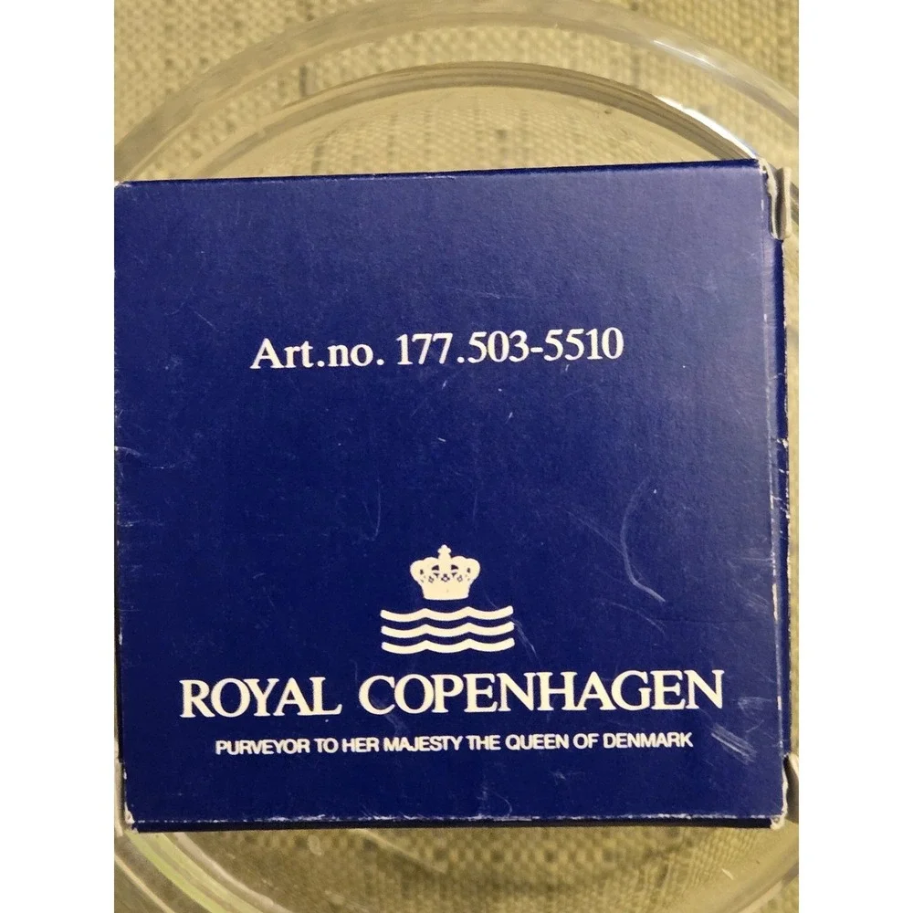 Vintage Royal Copenhagen Jingle Bells 1988 Porcelain Drop Ornament Original Box